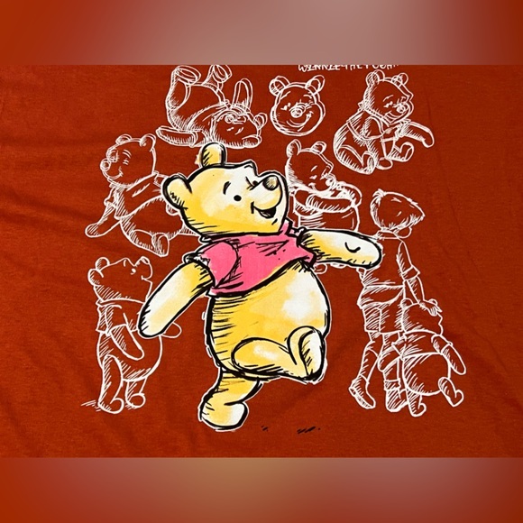 Disney Winnie the Pooh graphic tee shirt top moving figure‎ graphics size XL - Picture 6 of 6
